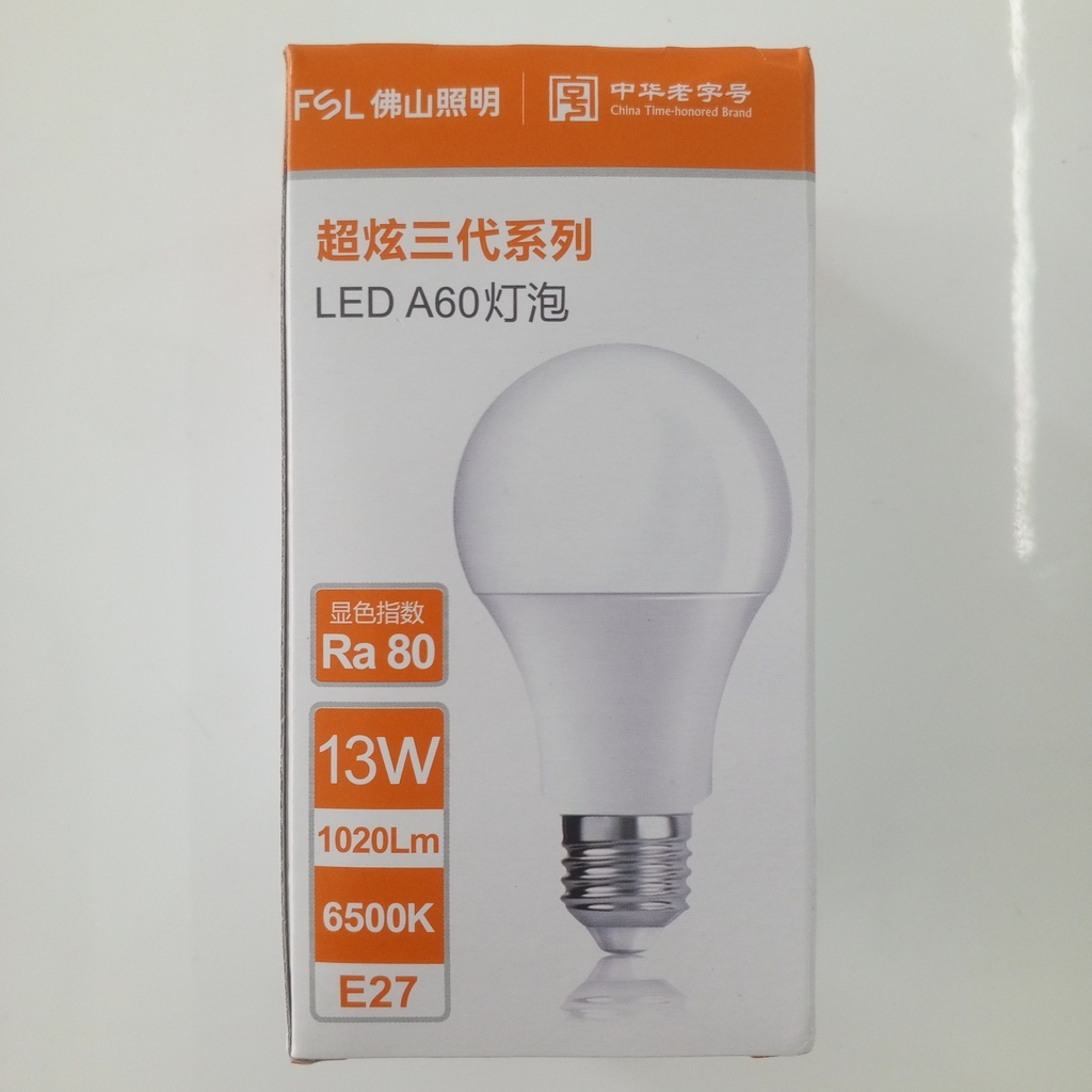 LED Light E27, 13W, 6500K Brand: FSL
