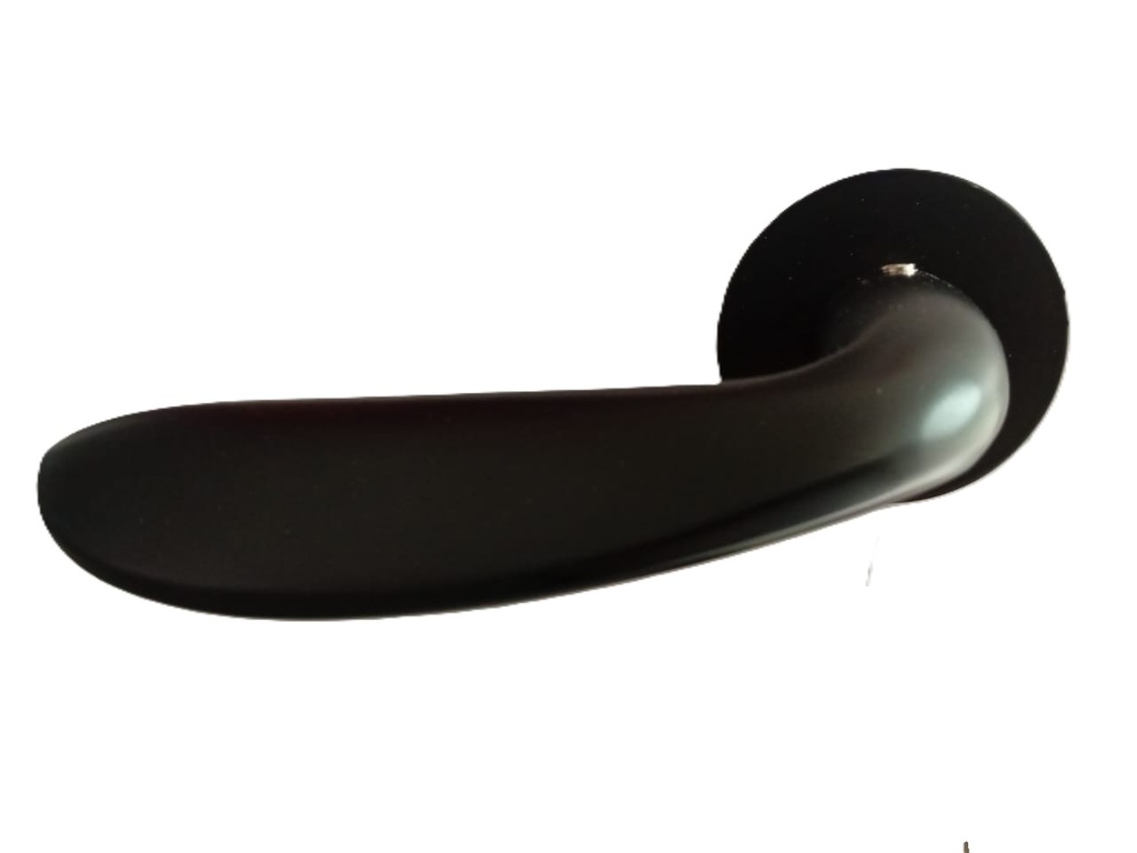 Door Handle With Lock, AA94-533B#, BLACK