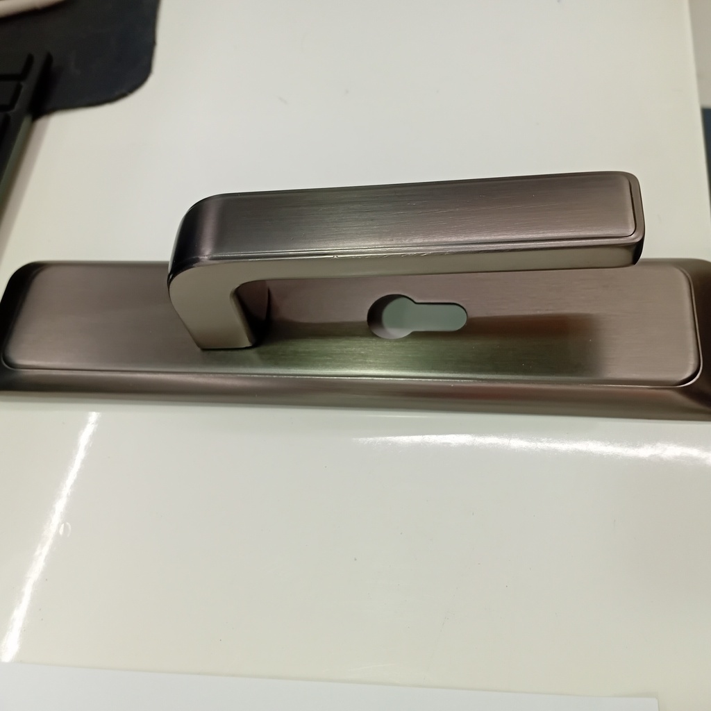 Door Handle With Lock, TA317-113B#, GREY