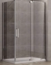 Shower Glass Door-Square Shaped 8*1200*900*1900MM, Chrome