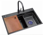 Kitchen Sink 1936-1 Black - 680x450x230 