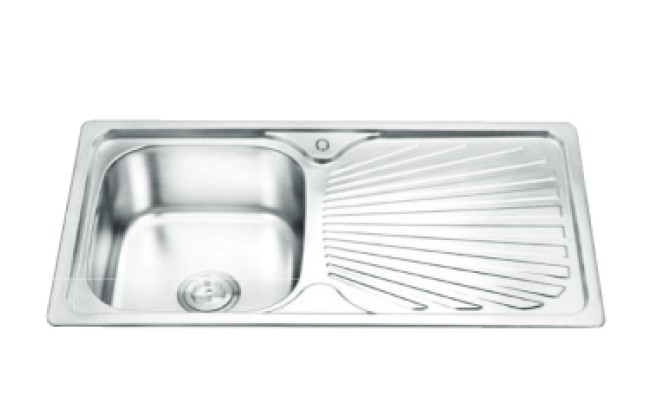 Kitchen Sink Stretched Flat Single 9050 - 900*500 / SS