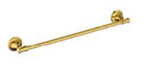 Towel Rack Single - 011011G, Brass+SUS304