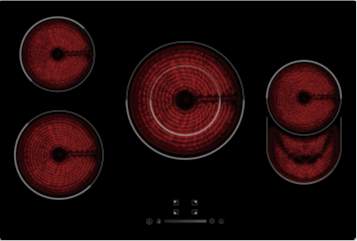 Hobs Ceramic Cooker 4 Burner - PD-EE743, 590*520*51mm  Brand: Peillondi