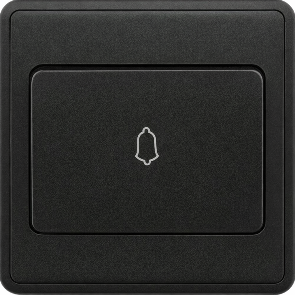 Bell Switch FC317WBK - 1 Gang, Black - Elite Elegance