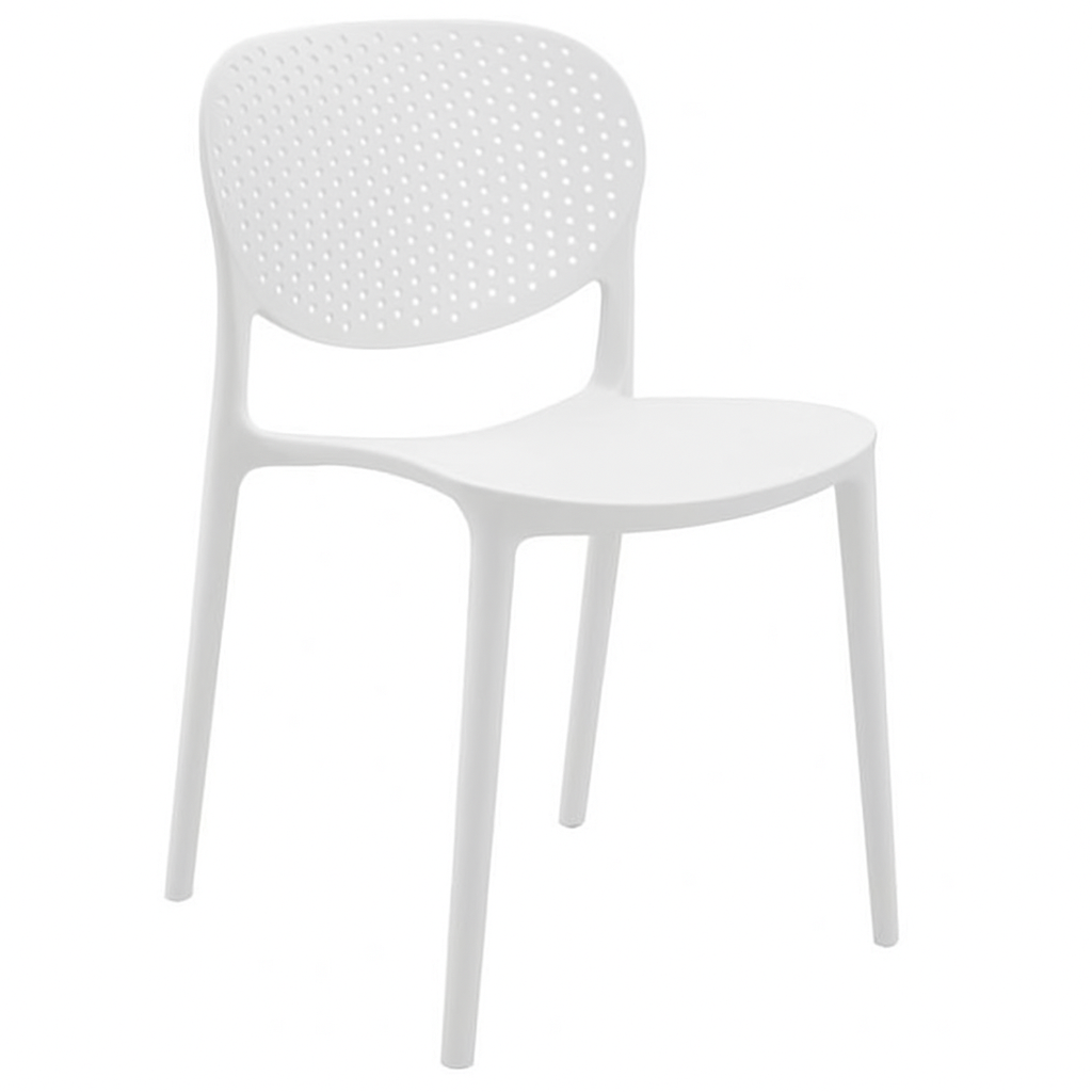 Plastic Chair (C116) White 92548 - 40*42*80cm PP
