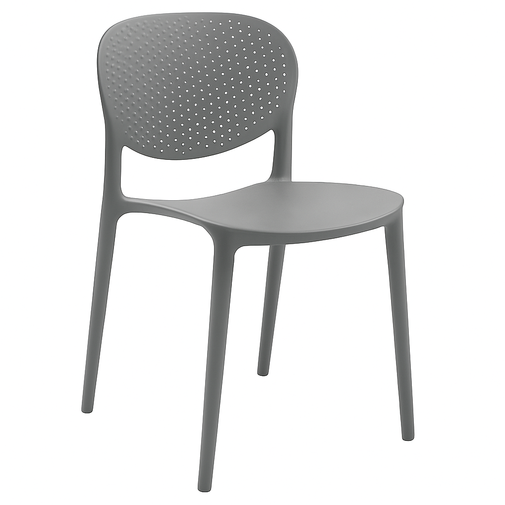 Plastic Chair (C116) Grey 93360 - 40*42*80cm PP