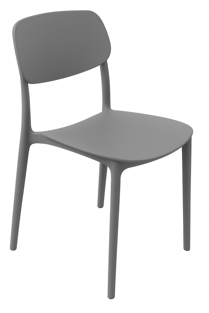 Plastic Chair (C109) Grey 93360 - 38*39*78cm PP