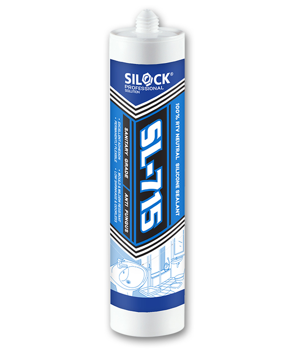 Silicon Sealant, SL-715, White (For Wet Area and Bathroom) 300ML