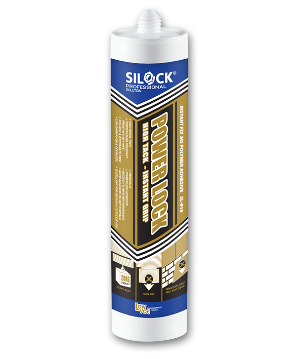 Silicon Sealant, Power Lock, SL-919, White (High Tack - Instant Grip) 290ML