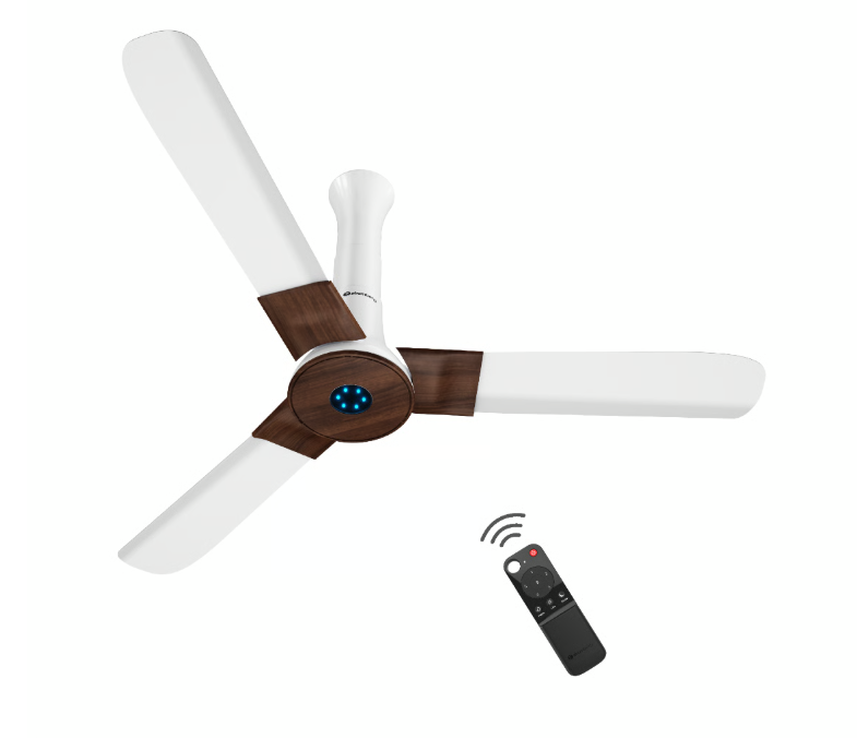 Studio + Ceiling Fan 1.2M White Teakwood, GF0448 Brand: Atomberg