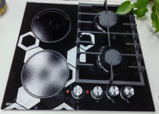 Hybrid Stove (Gas + Induction) Tempered Glass HG4016 Size: 600*520