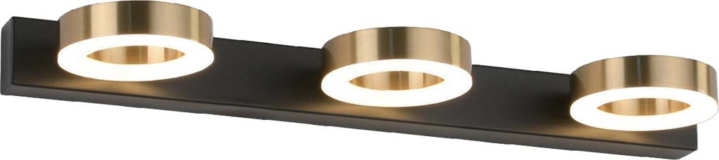 Mirror Light JC-001A Gold 550*50*140mm, 3T-18W/6000K, Acrylic+Al+iron Material