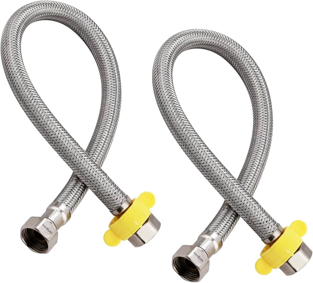 Braided Hose Connection SUS304, 20" x 50CM