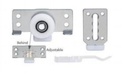 Sliding Door Fittings WD010 Iron & Plastic, Black/Silver