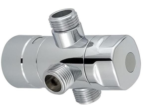 Angle Valve - W01018 3-way, Chrome Plated