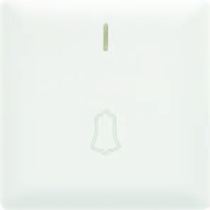 EliteElegance-Bell Switch 91317EFQ - 1 Gang, White 