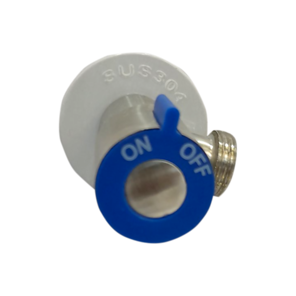 90 degree round handle quick open bathroom brass angle valve BLUE/ BLACK SIZE 0.5 BOX CODE  A3-8