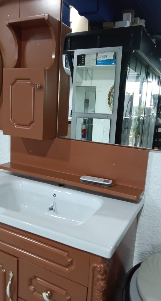"BATHROOM CABINET WITH BASIN 