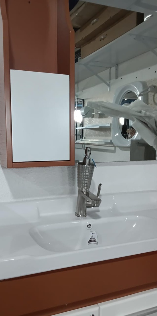 "BATHROOM CABINET WITH BASIN 
