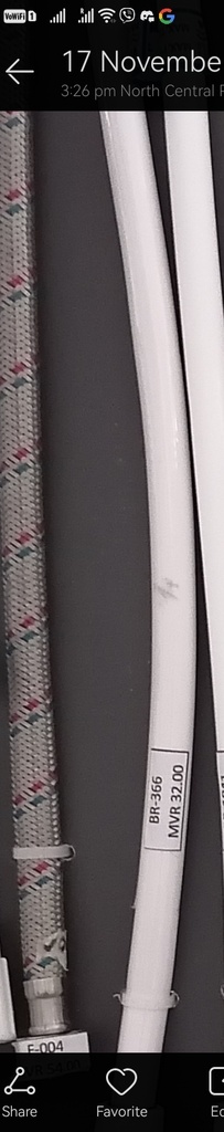 Plastic connection pipe, L: 18" connection size: 1/2"