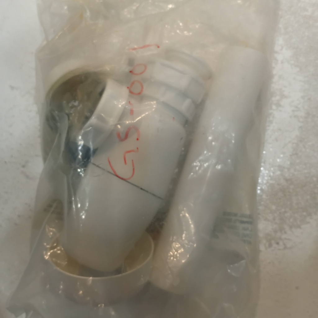 PVC BOTTLE TRAP MAAT T-V 1-1/2" ZDA 124B  GS-001 357913