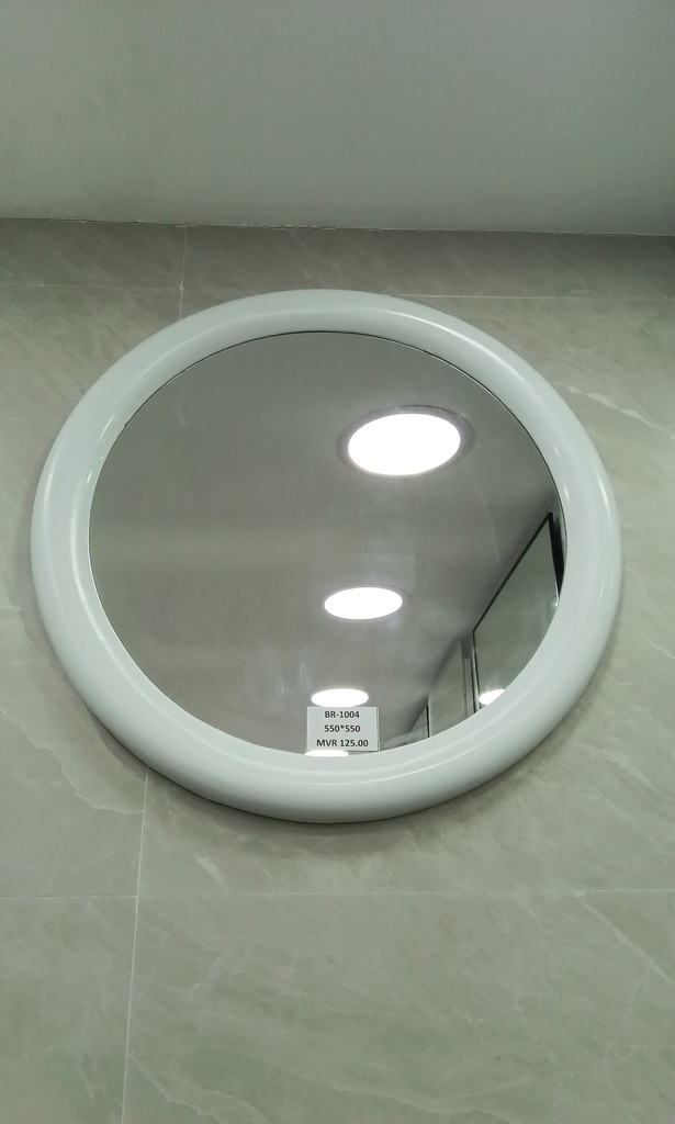 Round Mirror White