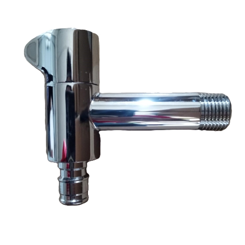 45001401CH#, Single cold tap, Chrome,Brass main body, zinc handle SS 304 flange cup