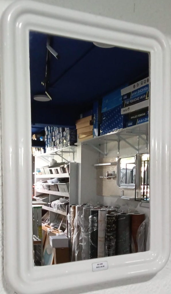 Square Mirror White