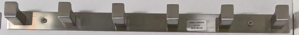 480936BN Six robe hook Brush nickel