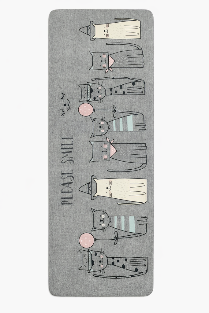 Floor Rubber Mat 45 X 120MM - Cats Design
