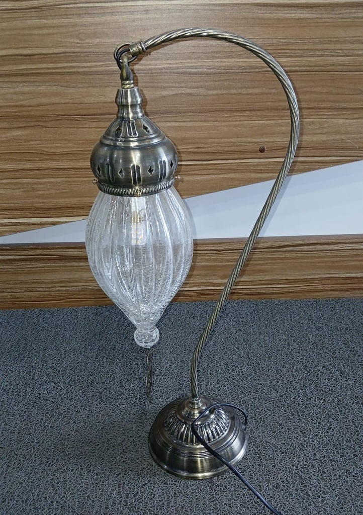 "TTS1L2#,
DIA of  lampshade : 13cm Lampbracket: H 55cm Base: W 25cm"