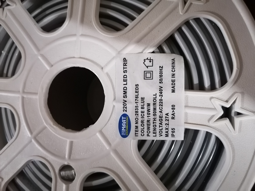 LED ROLL ICE BLUE PRO 2835 
BLACK 176PCS 2LINE
Z001318/2835-ICE BLUE