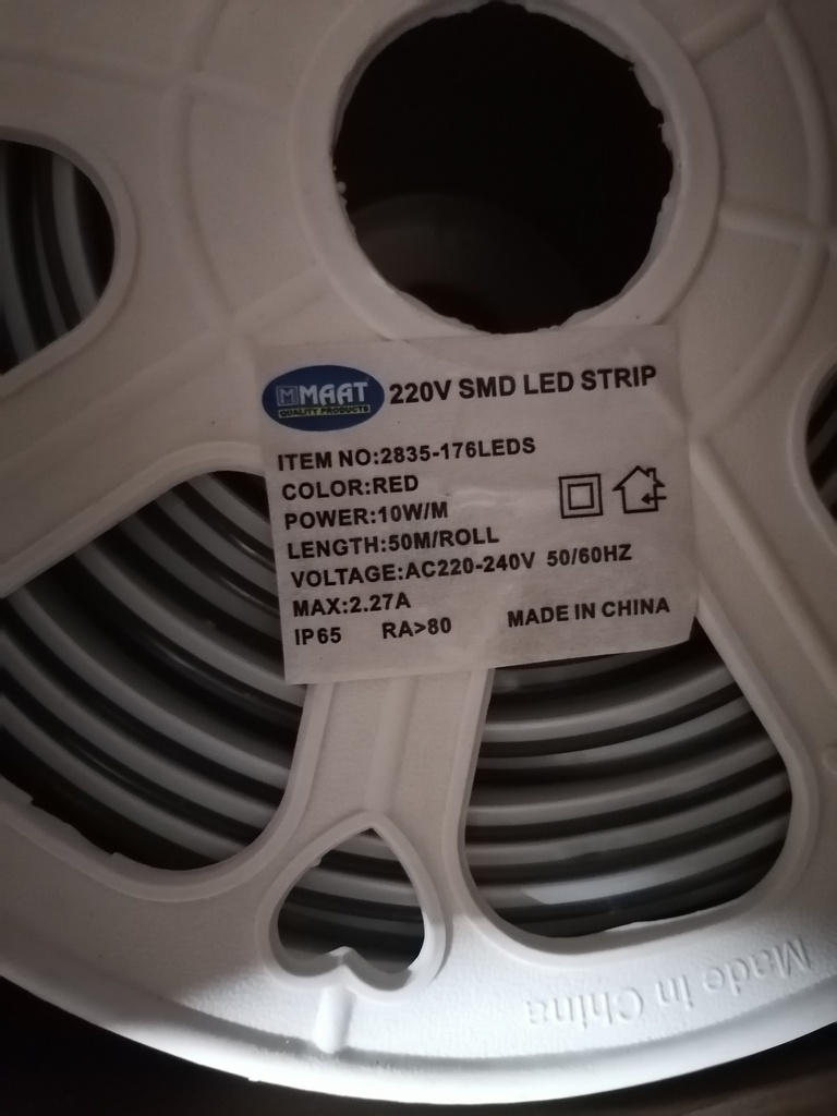 LED ROLL RED  PRO 2835 
BLACK 176PCS 2LINE
Z001314/2835-RED