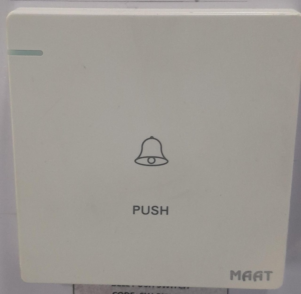 BELL PUSH SWITCH   WHITE
Box Code:  Q5ML