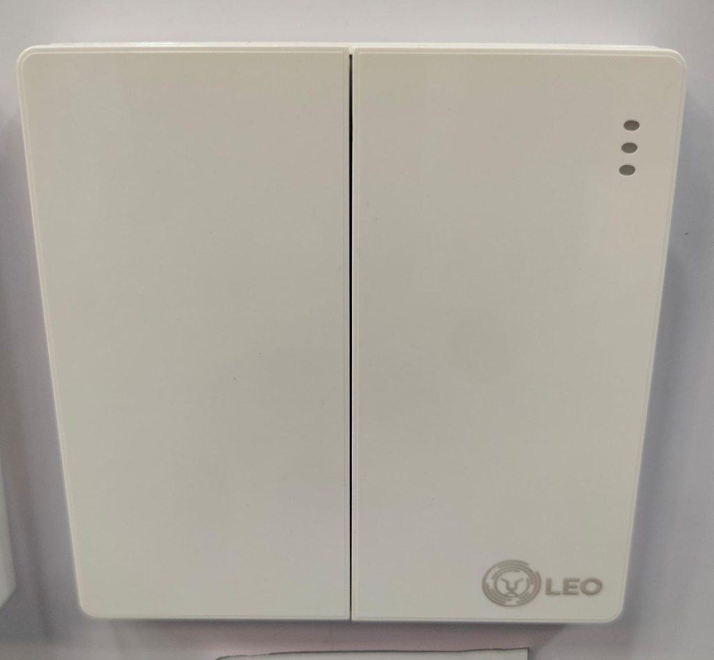 Switch - 2gang 2way D1004 86x86mm 16A250V, grey color