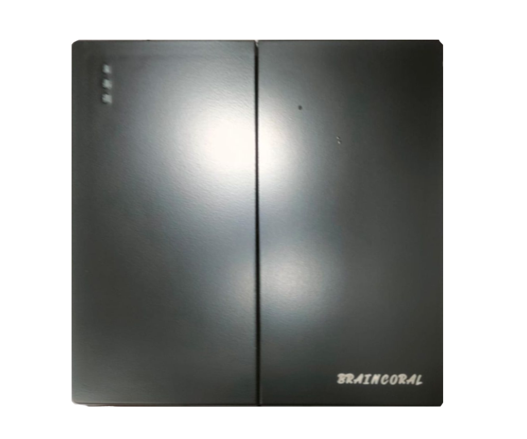 Switch - 2gang 1way LK4003 86x86mm 10A250V, Black