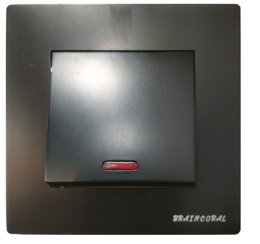 Switch -45A Double pole  LK4061 86x86mm 45A250V, Black