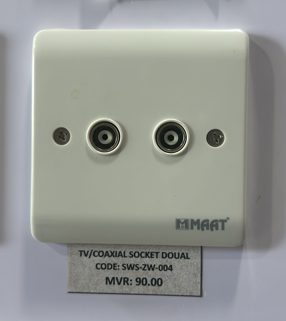 TV/COAXIAL SOCKET DOUAL 
Box Code:   Z433