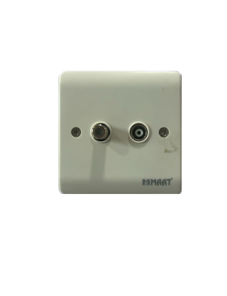 2G SATELITE SOCKET WHITE +TV SOCKET
Box Code:  Z468