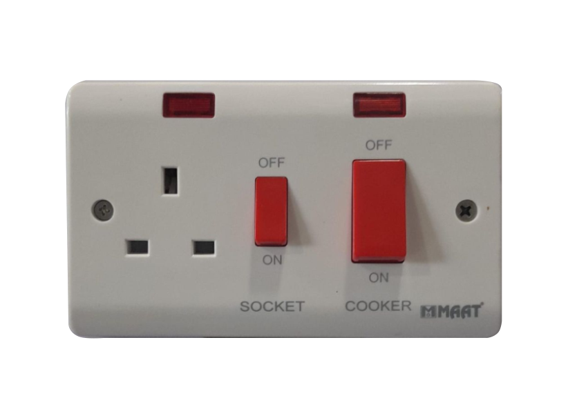 45A COOKER SOCKET+13A SWITCH SOCKET
Box Code: Z331