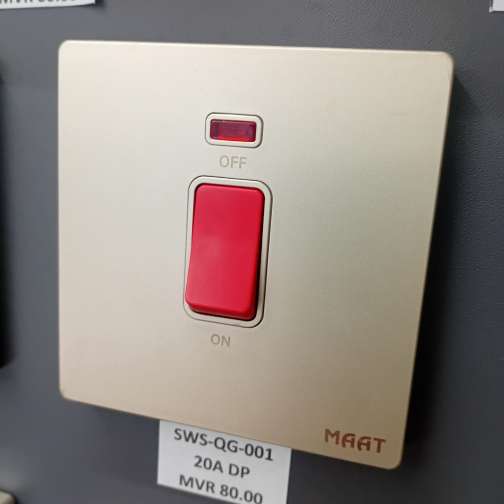 20A DP SWITCH   GOLD PLATED
Box Code: Q5C1K/2J