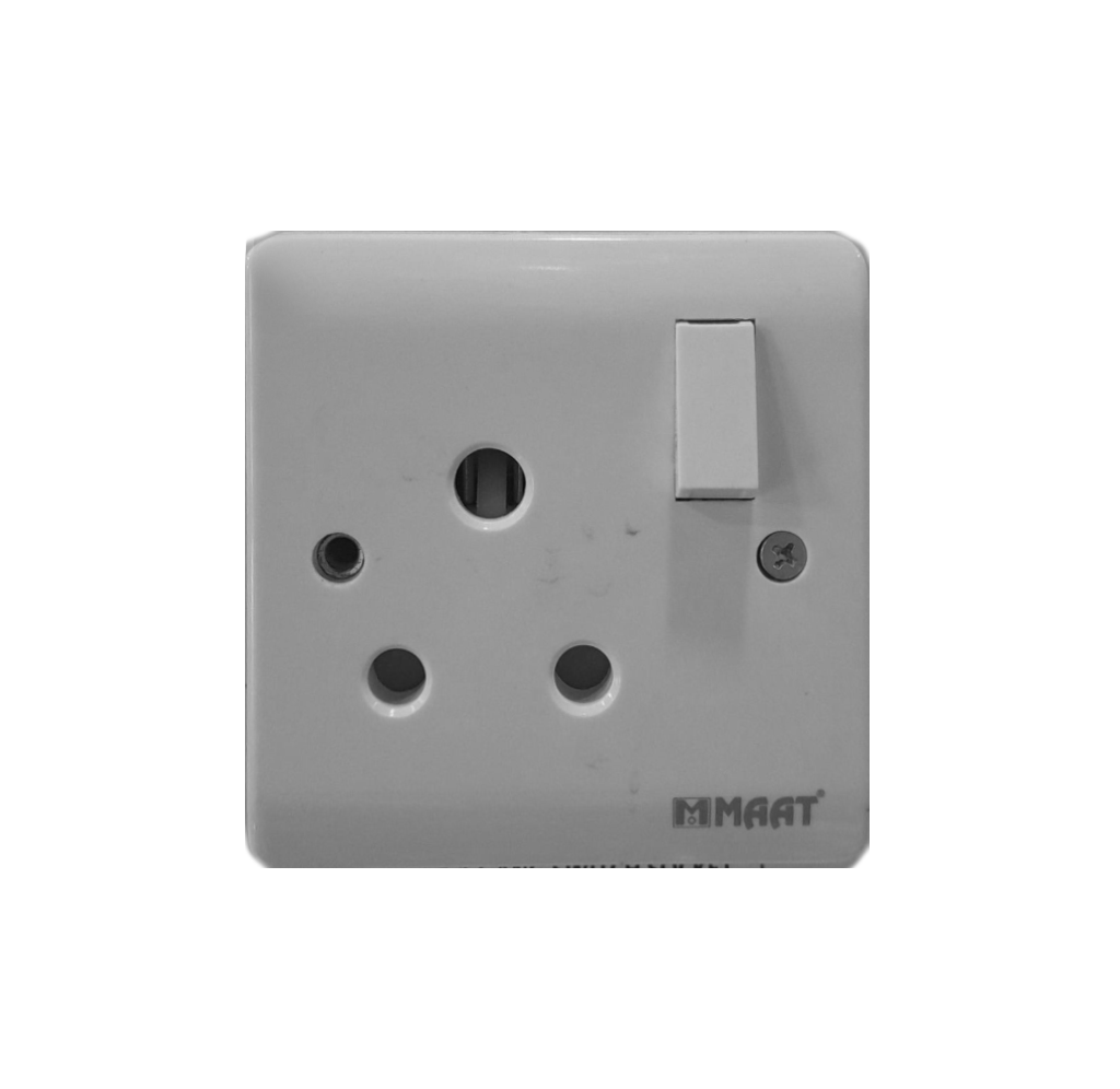 15A 1 GANG SWITCH SOCKET ROUND PIN
Box code:  Z429