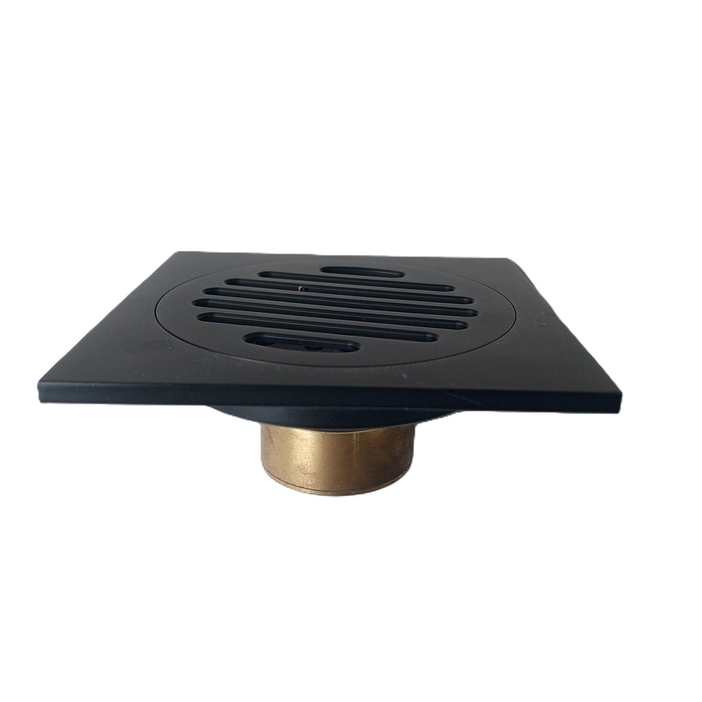 Floor drainer 10*10cm Material :Brass - 81849B - Black