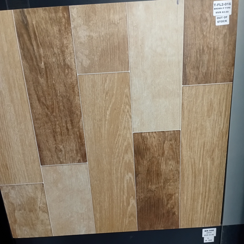 MATT  TILES T-FL2-016 - BROWN P TYPE
