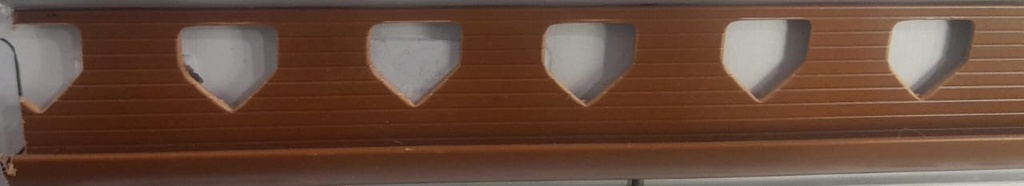 PVC Corner Trim 0.8 x 200cm, Brick