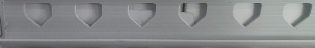 PVC Corner Trim 0.8 x 200cm, Gray