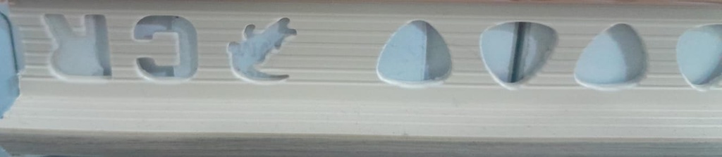 PVC Tile Trim 1.0 x 200cm, Oak Butter