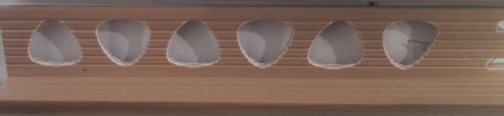 PVC Tile Trim 1.0 x 200cm, Oak Walnut