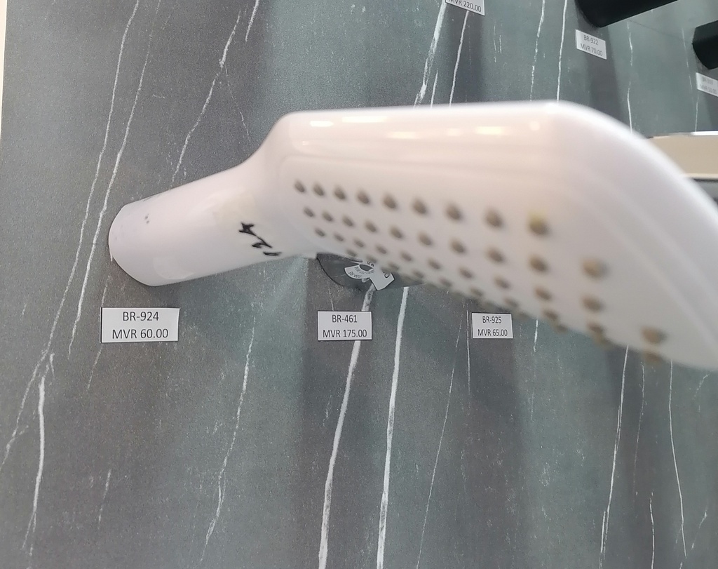 Hand shower, ZD3210W, white without chrome edge